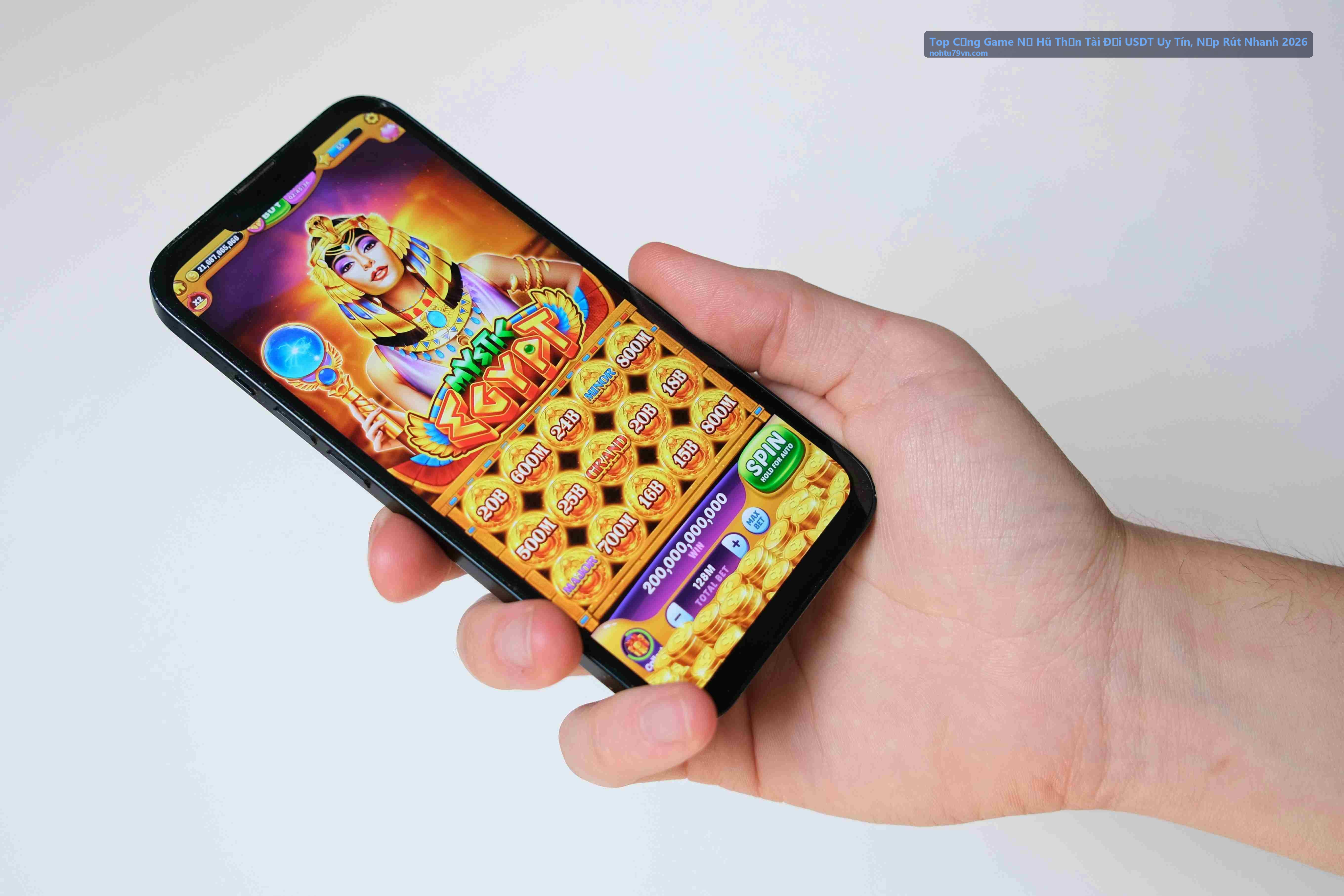 Top Cổng Game Nổ Hũ Thần Tài Đổi USDT Uy Tín, Nạp Rút Nhanh 2026 - Giao diện quay hũ đổi thưởng USDT
